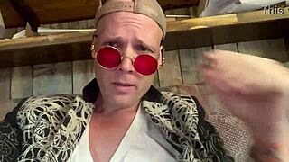 youtube star mchenry cruiser bends over as pornstar milf rims his asshole pov then fucks it deep