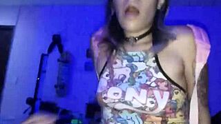 that geeky latina slut in miniskirt hops on my thick cock grinding her big ass wild