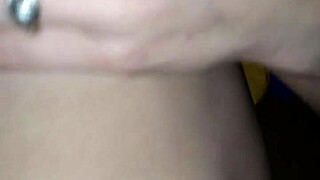 Chubby amateur wife fingers her wet shaved pussy