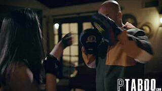 Hey, Casey Calvert loses her bet and gets dominated by the stuntman