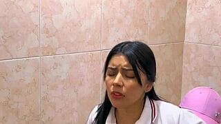 hot students caught banging wildly in school bathroom stall