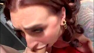 avalon mira moans as masseur oils her curves before pounding pussy hard