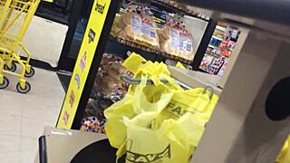 Two moms browse stores unaware of candid shots