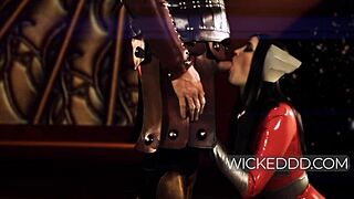 Thor Roleplay Twists Heimdall Into Kimberly Kane's Oral Fuck