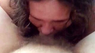 Sneaky Milf Mommy Sucks Step Son's Huge Cock Then Takes Doggystyle Creampie In Bedroom