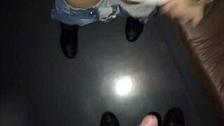 Fucking Strangers Through Glory Hole as Cuckold Watches