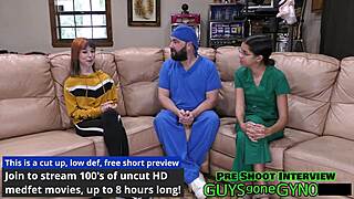 Doctor tampa's cum extraction treatment by skilled female doctor and nurse