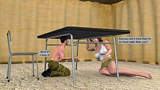 Giantess grows huge and shrinks man for wild sex part 2