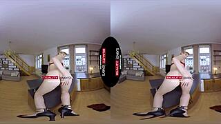 german teen anny aurora rides cock in reality heels and natural tits