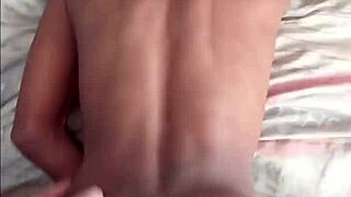 White Guy Pounds Petite Black Slut Doggystyle Missionary Blowjob Cumshot!