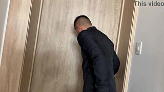 Priest fucks horny Colombian whore doggystyle then cums on her tits, part 1?