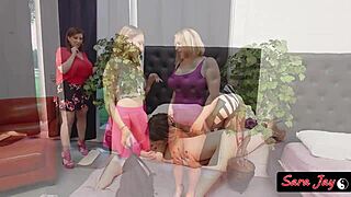 sara jay kimber lee and cougar milf dive into juicy lesbian threesome with wet pussy licking