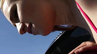 real street whore sucks cock pov then rides for cash