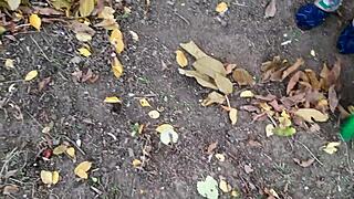 brunette forester girlfriend and i fuck passionately in forest hut pov