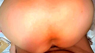 amateur milf's shaved pussy licked close-up 248 days post-virginity.