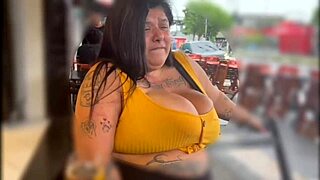 Boyfriend Controls My Dildo in Public—Mary Jhuana Flashes Huge Tits Outdoor