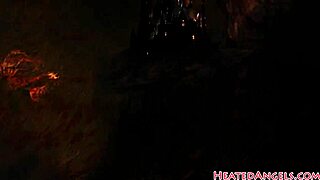 goth babe rides dick while getting her ass rimmed in threesome