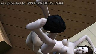 Son Slams Stepmom's Tight Pussy Bent Over Desk Table Hard