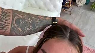 Skinny Della Cate craves Bryan Gozzling's hardcore pounding every time.