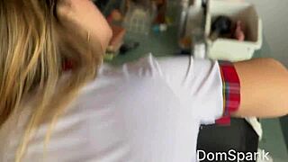 Heart racing, sexy spanish babe Labona bends backstage for fat cock doggystyle quickie!