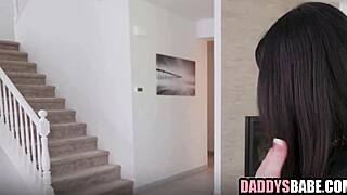 step-daughter seduces me she's so horny in fishnets