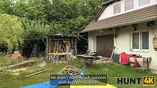dude that hunter totally digs outdoor pov ride with hot czech gypsy brunette
