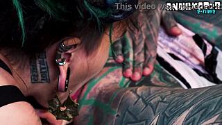 inexperienced tattooed hippie you ready for anal fingering from punk pornstar?