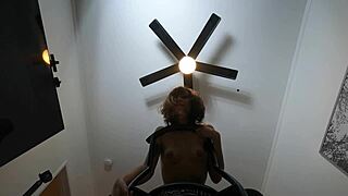 Candy Cruise gags on cock before deep anal pounding POV