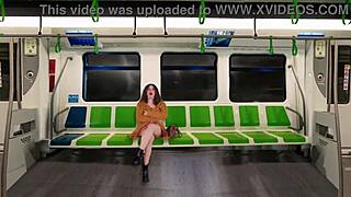 flashing my natural tits on train seduces husband's best friend into public fingering frenzy
