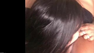 Latina milf squirts wildly during bbc threesome deepthroat cumswap