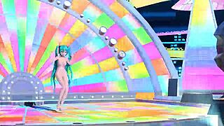 hatsune miku's nude mod shows off her big tits ass and goddess curves in full