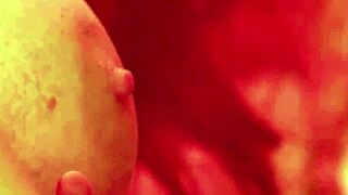Whoa, check this big-boob redhead milf's fat ass tease! 🍑💦