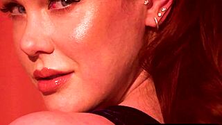 Whoa, check this big-boob redhead milf's fat ass tease! 🍑💦