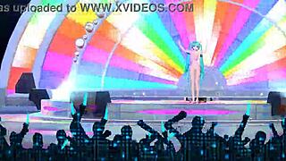 hatsune miku's nude mod shows off her big tits ass and goddess curves in full