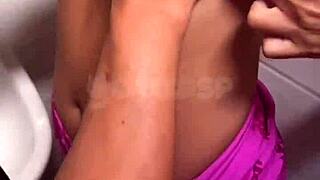 hey cuck watch your wife give ass to stud in restaurant bathroom closeup