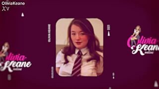 two posh college teens stroke posh wank with cum-covered uniforms