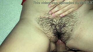 hermanastra gets fucked easy casero with small cock creampie juicy pussy