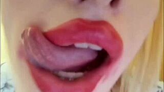 omg this sweet blonde teen bimbo with big tits plays with huge cock and toys in cage 😍🍆💦🔥