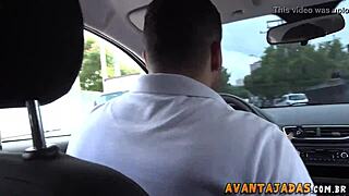 brazilian shemale pounds street guy's ass bareback till explosive cumshot