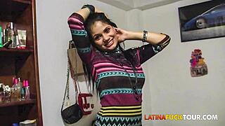 first date with this cute petite latina braces girl and her tight pussy takes my huge cock 😍🔥