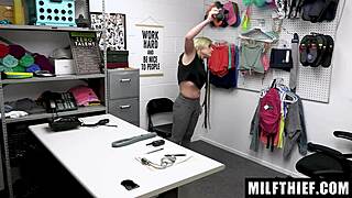 shoplifter milf kaylynn keys rides mall cop to orgasm