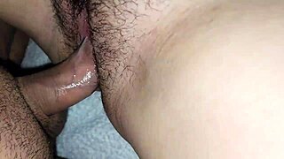 hermanastra gets fucked easy casero with small cock creampie juicy pussy