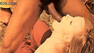 vintage interracial taboo with hairy british pussy and monster cock