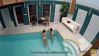 Chick's Perfect Ass Works Hard For Rich Man's Cash Fuck!