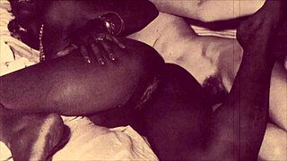 vintage interracial taboo with hairy british pussy and monster cock