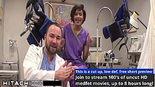patient cums hard from nurse jackie banes' hitachi vibes 😍💦