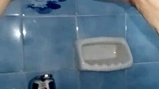 pregnant flashing her ass hole on toilet then bide tease?