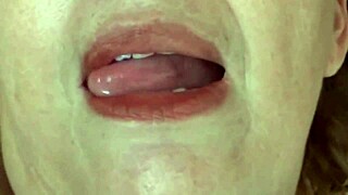 stepmom begs cum on her huge natural tits during full orgasm explosion