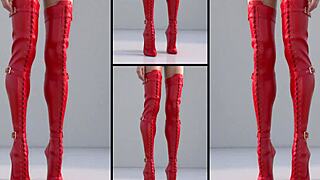 WOW HOT LEGS IN BOOTS N HEELS GETS MASSIVE CUMSHOTS FETISH LEG WORSHIP EXPLOSION!