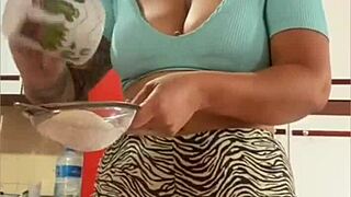 married woman goes live in tiny outfit barely covering her curves teasing viewers